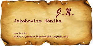 Jakobovits Mónika névjegykártya